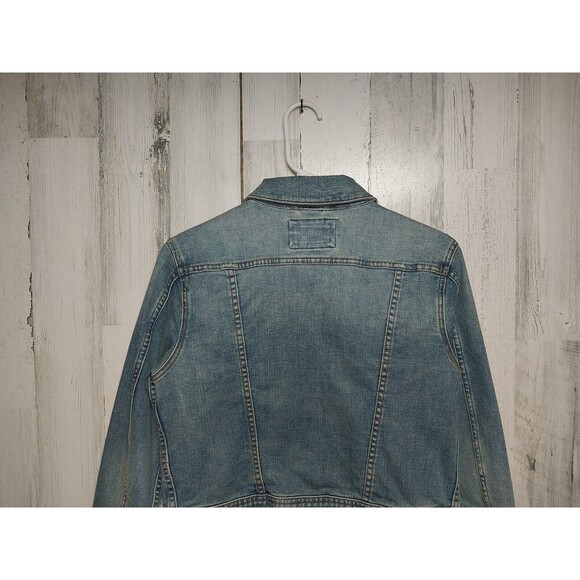 Lands' End Denim Jean Jacket, Women's Size XS (2-4) Blue - Picture 7 of 10